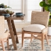 bali & pari Ridley Seagrass Dining Chair with Mahogany Wood Frame - Coastal Accent Chair with Woven Square Back and Cushioned Seat for Dining Room or Kitchen, Whitewash - BSOMD-39833 Ridley-White Wash-Cushion-DC