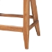 bali & pari Ridley Seagrass Counter Stool with Mahogany Wood Frame - Coastal Seating with Woven Square Back and Cushioned Seat for Kitchen Island or Breakfast Bar, Whitewash - BSOMD-39834 Ridley-White Wash-Cushion-CS