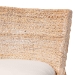 bali & pari Ridley Seagrass Bar Stool with Mahogany Wood Frame - Coastal Seating with Woven Square Back and Cushioned Seat for Bar Island or Lounge, Whitewash - BSOMD-39835 Ridley-White Wash-Cushion-BS