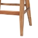 bali & pari Ridley Seagrass Bar Stool with Mahogany Wood Frame - Coastal Seating with Woven Square Back and Cushioned Seat for Bar Island or Lounge, Whitewash - BSOMD-39835 Ridley-White Wash-Cushion-BS