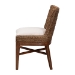 bali & pari Ridley Seagrass Dining Chair with Mahogany Wood Frame - Coastal Accent Chair with Woven Square Back and Cushioned Seat for Dining Room or Kitchen, Brown Wash - BSOMD-39833 Ridley-Brown Wash-Cushion-DC