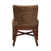 bali & pari Ridley Seagrass Dining Chair with Mahogany Wood Frame - Coastal Accent Chair with Woven Square Back and Cushioned Seat for Dining Room or Kitchen, Brown Wash - BSOMD-39833 Ridley-Brown Wash-Cushion-DC
