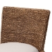 bali & pari Ridley Seagrass Dining Chair with Mahogany Wood Frame - Coastal Accent Chair with Woven Square Back and Cushioned Seat for Dining Room or Kitchen, Brown Wash - BSOMD-39833 Ridley-Brown Wash-Cushion-DC