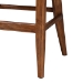 bali & pari Ridley Seagrass Bar Stool with Mahogany Wood Frame - Coastal Seating with Woven Square Back and Cushioned Seat for Bar Island or Lounge, Brown Wash - BSOMD-39835 Ridley-Brown Wash-Cushion-BS