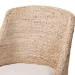 bali & pari Jasper Seagrass Dining Chair with Mahogany Wood Frame - Coastal Accent Chair with Woven Wingback and Cushioned Seat for Dining Room or Kitchen, Whitewash - BSOMD-39836 Jasper-White Wash-Cushion-DC