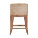 bali & pari Jasper Seagrass Counter Stool with Mahogany Wood Frame - Coastal Seating with Woven Wingback and Cushioned Seat for Kitchen Island or Breakfast Bar, Whitewash - BSOMD-39837 Jasper-White Wash-Cushion-CS