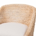 bali & pari Jasper Seagrass Counter Stool with Mahogany Wood Frame - Coastal Seating with Woven Wingback and Cushioned Seat for Kitchen Island or Breakfast Bar, Whitewash - BSOMD-39837 Jasper-White Wash-Cushion-CS