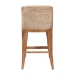 bali & pari Jasper Seagrass Bar Stool with Mahogany Wood Frame - Coastal Seating with Woven Wingback and Cushioned Seat for Bar Island or Lounge, Whitewash - BSOMD-39838 Jasper-White Wash-Cushion-BS