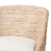 bali & pari Jasper Seagrass Bar Stool with Mahogany Wood Frame - Coastal Seating with Woven Wingback and Cushioned Seat for Bar Island or Lounge, Whitewash - BSOMD-39838 Jasper-White Wash-Cushion-BS