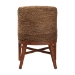 bali & pari Jasper Seagrass Dining Chair with Mahogany Wood Frame - Coastal Accent Chair with Woven Wingback and Cushioned Seat for Dining Room or Kitchen, Brown Wash - BSOMD-39836 Jasper-Brown Wash-Cushion-DC