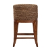 bali & pari Jasper Seagrass Counter Stool with Mahogany Wood Frame - Coastal Seating with Woven Wingback and Cushioned Seat for Kitchen Island or Breakfast Bar, Brown Wash - BSOMD-39837 Jasper-Brown Wash-Cushion-CS