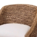 bali & pari Jasper Seagrass Counter Stool with Mahogany Wood Frame - Coastal Seating with Woven Wingback and Cushioned Seat for Kitchen Island or Breakfast Bar, Brown Wash - BSOMD-39837 Jasper-Brown Wash-Cushion-CS