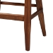 bali & pari Jasper Seagrass Bar Stool with Mahogany Wood Frame - Coastal Seating with Woven Wingback and Cushioned Seat for Bar Island or Lounge, Brown Wash - BSOMD-39838 Jasper-Brown Wash-Cushion-BS