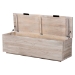 bali & pari Alvaro Wood Storage Trunk with Hinged Lid - Rectangular Blanket Chest and Bedroom Bench with Spacious Interior, Modern Farmhouse Storage Furniture for Entryway, Bedroom, or Living Room - BSOAlvaro-White Wash-Wooden-Bench-Boxed