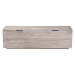 bali & pari Alvaro Wood Storage Trunk with Hinged Lid - Rectangular Blanket Chest and Bedroom Bench with Spacious Interior, Modern Farmhouse Storage Furniture for Entryway, Bedroom, or Living Room - BSOAlvaro-White Wash-Wooden-Bench-Boxed
