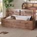 bali & pari Alfonso Wood Storage Trunk with Hinged Lid - Rectangular Blanket Chest and Bedroom Bench with Spacious Interior, Modern Farmhouse Storage Furniture for Entryway, Bedroom, or Living Room - BSOAlfonso-Brown-Wooden-Bench-Boxed