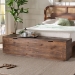 bali & pari Alfonso Wood Storage Trunk with Hinged Lid - Rectangular Blanket Chest and Bedroom Bench with Spacious Interior, Modern Farmhouse Storage Furniture for Entryway, Bedroom, or Living Room - BSOAlfonso-Brown-Wooden-Bench-Boxed
