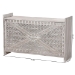 bali & pari Amado Wood Storage Trunk with Carved Front Panel - Decorative Whitewashed Trunk with Spacious Hidden Storage, Vintage Boho Furniture for Living Room or Entryway - BSOAmado-White Wash-Wooden-Bench-Boxed