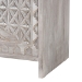 bali & pari Amado Wood Storage Trunk with Carved Front Panel - Decorative Whitewashed Trunk with Spacious Hidden Storage, Vintage Boho Furniture for Living Room or Entryway - BSOAmado-White Wash-Wooden-Bench-Boxed