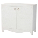 bali & pari Ximena Grasscloth Storage Cabinet - 2-Door Woven Accent Cabinet with Gold Ring Pulls for Living Room, Bedroom, or Entryway