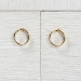bali & pari Ximena Grasscloth Storage Cabinet - 2-Door Woven Accent Cabinet with Gold Ring Pulls for Living Room, Bedroom, or Entryway - BSOXimena-2 Door-White-Cabinet
