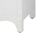 bali & pari Ximena Grasscloth Storage Cabinet - 2-Door Woven Accent Cabinet with Gold Ring Pulls for Living Room, Bedroom, or Entryway - BSOXimena-2 Door-White-Cabinet