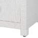 bali & pari Xavier Grasscloth Tall Storage Cabinet - Woven Accent Displaying Tower Bookcase with Open Shelves and Drawers, Space-Saving Organizer for Living Room, Bedroom, or Entryway - BSOXavier-White-2 Drawer-Cabinet