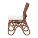 bali & pari Rivan Natural Rattan Dining Chair - Handcrafted Wicker Accent Chair with Woven Back and Cushioned Seat, Boho Coastal Seating for Dining Room or Kitchen - BSORivan-Light Brown Rattan-Cushion-DC