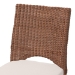 bali & pari Rivan Natural Rattan Dining Chair - Handcrafted Wicker Accent Chair with Woven Back and Cushioned Seat, Boho Coastal Seating for Dining Room or Kitchen - BSORivan-Light Brown Rattan-Cushion-DC