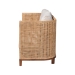 bali & pari Edda Natural Rattan Sofa with Upholstered Cushions - Coastal Style 3-Seater Couch for Living Room or Sunroom - BSOEdda-Natural-Rattan/Wooden-Cushion-Sofa