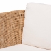 bali & pari Edda Natural Rattan Sofa with Upholstered Cushions - Coastal Style 3-Seater Couch for Living Room or Sunroom - BSOEdda-Natural-Rattan/Wooden-Cushion-Sofa