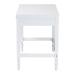 Baxton Studio Roni Writing Desk with Drawers - Modern Cottage Style Desk with Scalloped Detailing for Home Office or Vanity, White - BSORoni-White-Desk
