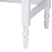 Baxton Studio Roni Writing Desk with Drawers - Modern Cottage Style Desk with Scalloped Detailing for Home Office or Vanity, White - BSORoni-White-Desk