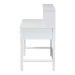 Baxton Studio Archwood Writing Desk with Hutch - 3-Drawer Wood Desk with Bobbin Design for Home Office or Bedroom Workspace, White - BSOSpindle-White-Desk