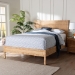 bali & pari Kalimantan Natural Rattan Bed - Coastal Boho Style Bed Frame with Woven Detailing, Queen - BSOBraided Peel-Light Honey-Wood/Rattan-Queen