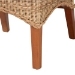 bali & pari Dyna Natural Rattan Dining Chair - Handwoven Wicker Side Chair with Removable Cushion and Loop Backrest, Boho Coastal Seating for Dining Room or Kitchen - BSODyna-Natural Wild-Wood/Rattan-Cushion-DC