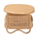 bali & pari Dyna Natural Rattan Coffee Table with Open Shelf - Handwoven Wicker Accent Table with Oval Tabletop and Braided Weavings, Coastal Boho Living Room Centerpiece - BSODyna Oval-Natural Wild-Rattan-CT