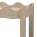 bali & pari Sebastian Grasscloth Scalloped End Table - 2-Tier Accent Table with Open Shelf Storage for Living Room, Bedroom, or Entryway, Beige - BSOSebastian 2 Tier-Beige-End Table