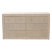 bali & pari Sage Natural Grasscloth Dresser - 6-Drawer Bedroom Storage Cabinet with Gold Ring Pulls, Modern Coastal Chest of Drawers - BSOSage-6 Drawer-Beige-Dresser