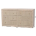 bali & pari Sage Natural Grasscloth Dresser - 6-Drawer Bedroom Storage Cabinet with Gold Ring Pulls, Modern Coastal Chest of Drawers - BSOSage-6 Drawer-Beige-Dresser