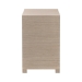 bali & pari Halen Natural Grasscloth Storage Cabinet - Two-Door Console Storage Solution with Gold Ring Pulls, Modern Coastal Organizer for Entryway, Living Room or Bedroom - BSOHalen-Beige-Cabinet