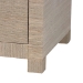 bali & pari Halen Natural Grasscloth Storage Cabinet - Two-Door Console Storage Solution with Gold Ring Pulls, Modern Coastal Organizer for Entryway, Living Room or Bedroom - BSOHalen-Beige-Cabinet