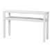 bali & pari Gale Natural Grasscloth Console Table - Two-Tier Entryway Table with Open Shelf, Modern Coastal Accent Table for Living Room or Hallway