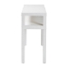 bali & pari Gale Natural Grasscloth Console Table - Two-Tier Entryway Table with Open Shelf, Modern Coastal Accent Table for Living Room or Hallway - BSOGale-White-Console Table