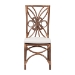bali & pari Brama Natural Rattan Dining Chair with Decorative Backrest and Cushioned Seat, Boho Coastal Style Seating for Dining Room or Kitchen - BSOBrama-Light Brown Rattan-Cushion-DC