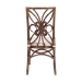 bali & pari Brama Natural Rattan Dining Chair with Decorative Backrest and Cushioned Seat, Boho Coastal Style Seating for Dining Room or Kitchen - BSOBrama-Light Brown Rattan-Cushion-DC