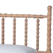 Baxton Studio Laurent Platform Bed - Spindle Bed Frame with Bamboo-Style Turned Posts, Cottage Farmhouse Bedroom Furniture, Queen - BSOMG0258-Beech-Queen