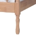 Baxton Studio Laurent Platform Bed - Spindle Bed Frame with Bamboo-Style Turned Posts, Cottage Farmhouse Bedroom Furniture, Queen - BSOMG0258-Beech-Queen