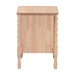 Baxton Studio Laurent Nightstand - 2-Drawer Bedside Table with Bamboo-Style Turned Legs, Cottage Farmhouse End Table for Bedroom - BSOMG9017-Beech-2DW-NS