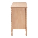 Baxton Studio Laurent Dresser - 6-Drawer Bedroom Organizer with Bamboo-Style Turned Legs, Cottage Farmhouse Storage Cabinet for Clothing or Linens - BSOMG9017-Beech-6DW-Dresser